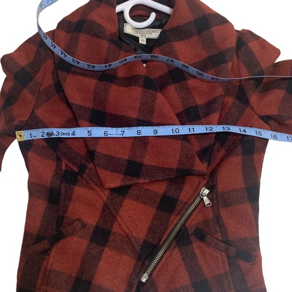 ANTHROPOLOGIE PLAID WOOL Jacket What comes Around Goes Around Sz XS - Picture 10 of 11